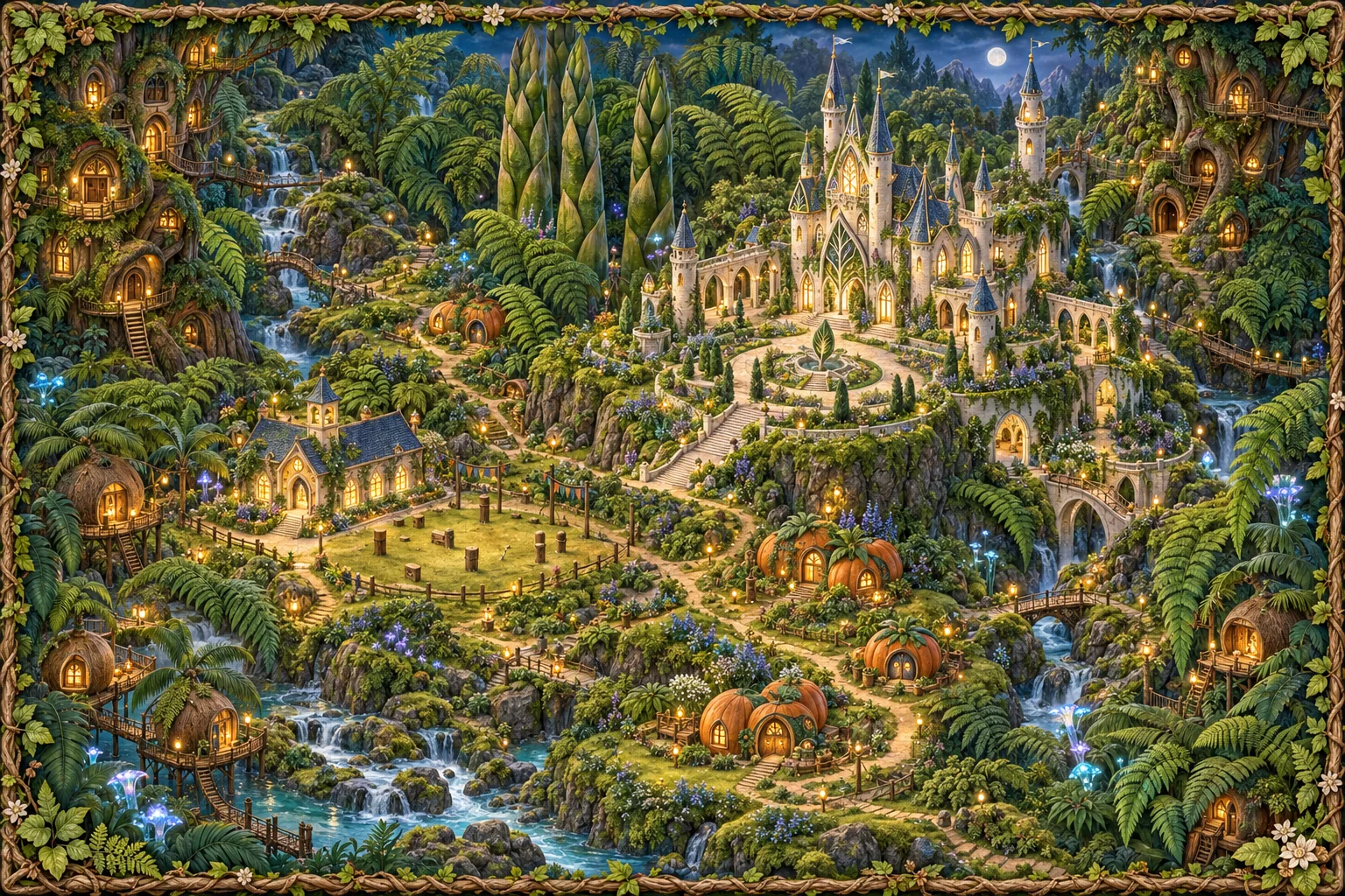 Illustration der Region Farnwald