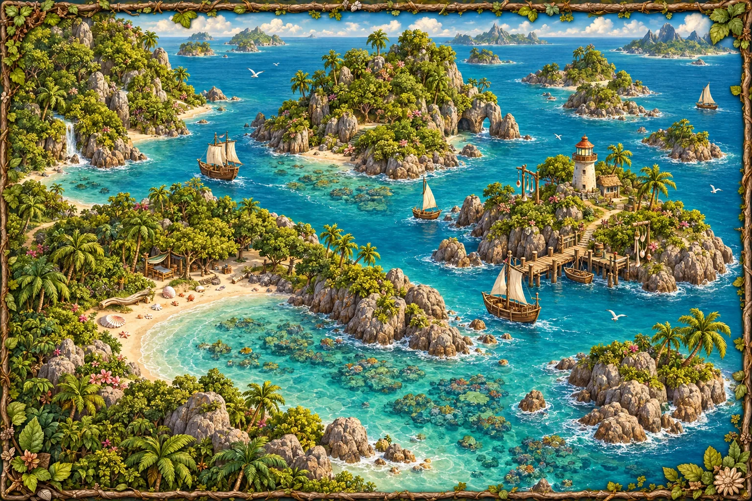 Illustration der Region Muschelmeer